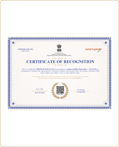JPrime Buildcon Joins Startup India 2026
