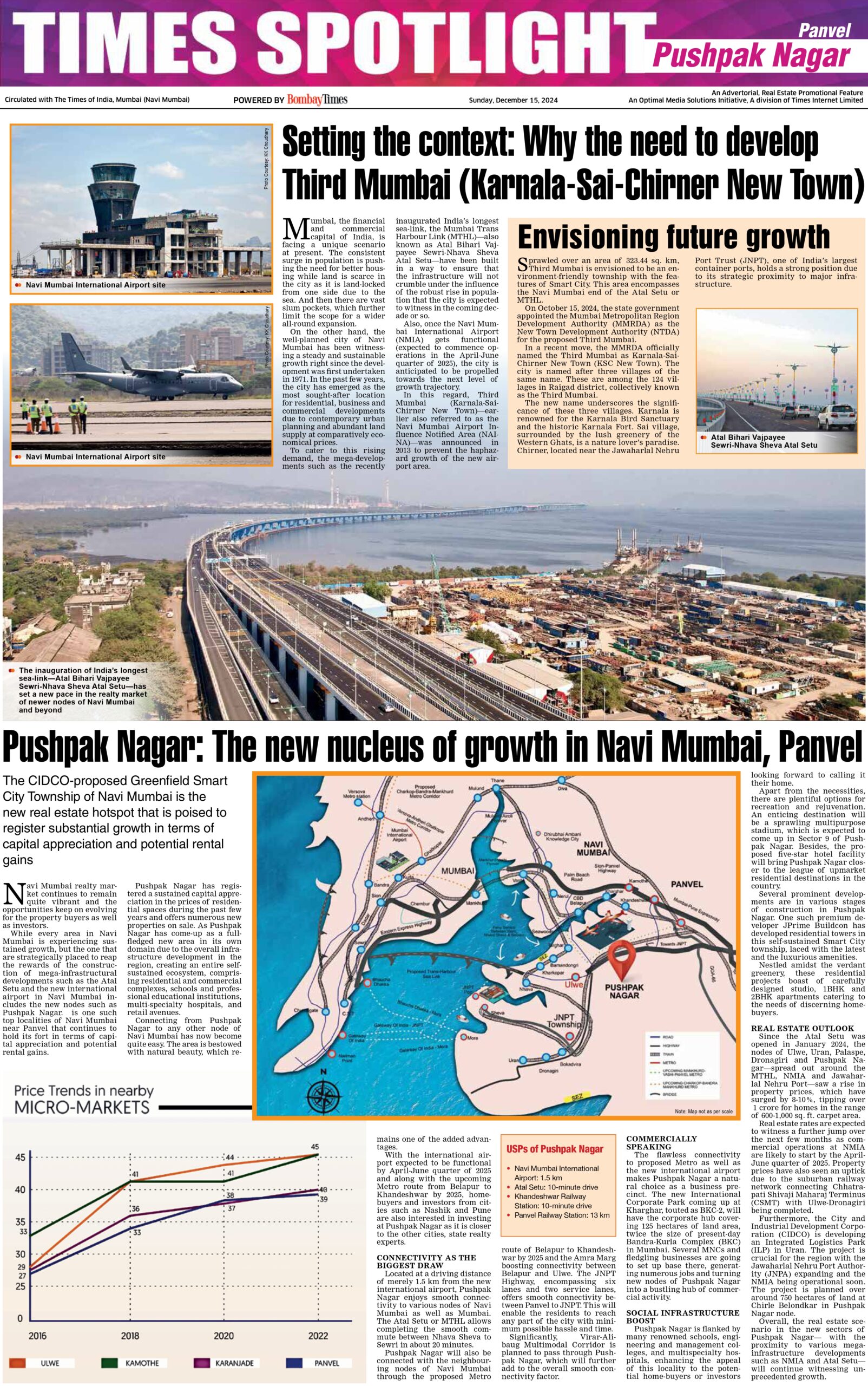 Times of India Pushpak Nagar Full Details