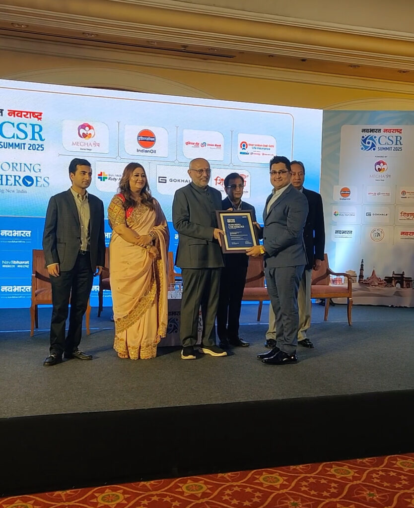 Mr. Avinash Jagdale Managing Director 🌍 Honored with the NavaBharat CSR-Award 2025! 🏆 This honor isn’t just a trophy it’s a reflection of our unwavering commitment to creating real impact, uplifting communities, and driving sustainable change.